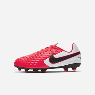 Ghete Fotbal Nike Jr. Tiempo Legend 8 Club MG Multi-Ground Baieti Rosii Albi Negrii | XQFO-13289